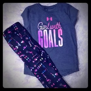 Girls UA Capri outfit